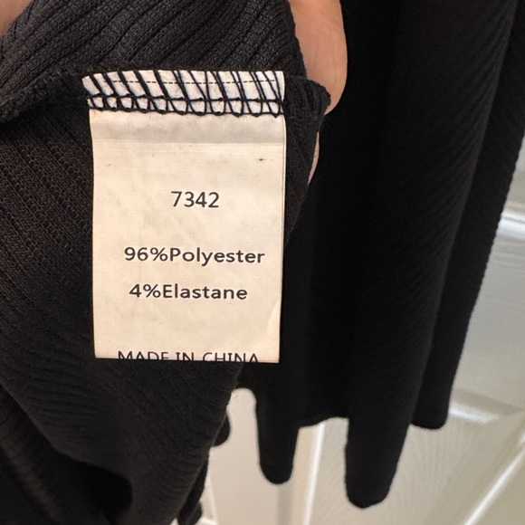 PrettyGarden Black Long Sleeve Ribbed Dress - Picture 8 of 9